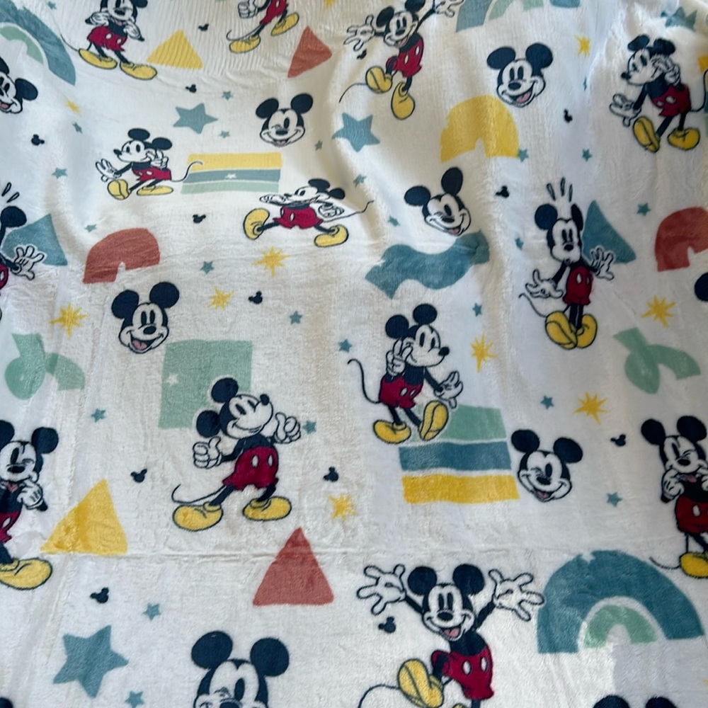 Mickey Mouse plush throw